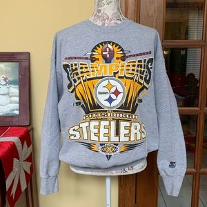 Starter Vintage Pittsburgh Steelers Super Bowl XXX Pullover